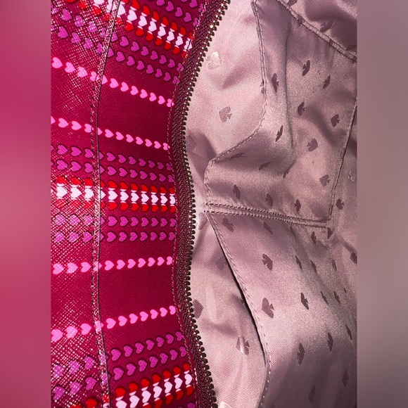 Kate Spade ECU Margareta Cranberry Heart X-large Tote - Picture 12 of 16